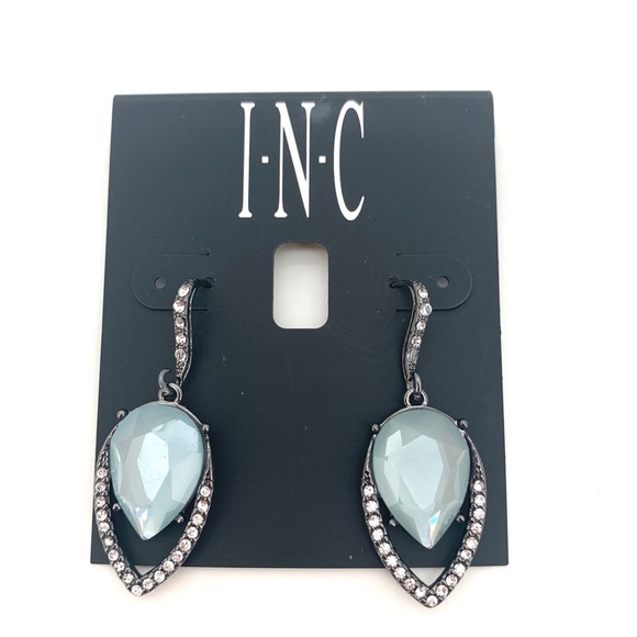 INC International Concepts Jewelry - 4/$25 INC Blue Single Drop Earrings Pierced NEW
